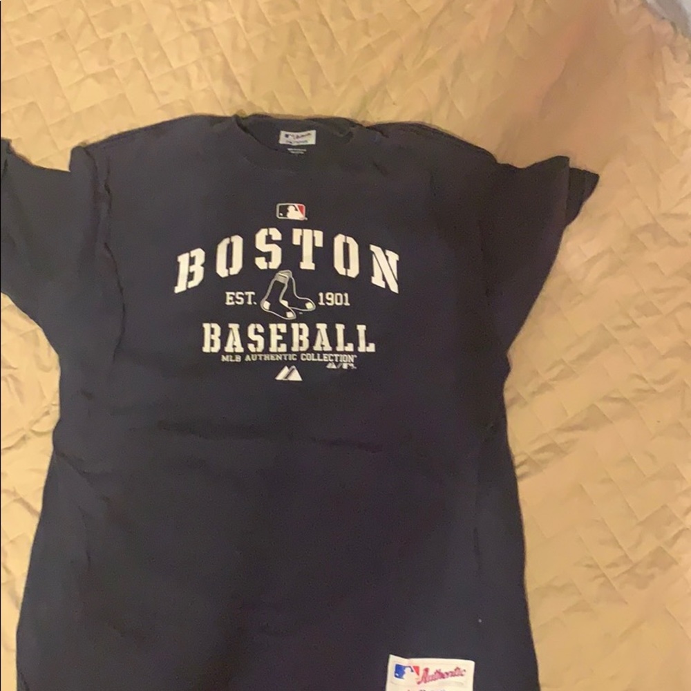 A Boston baseball shirt